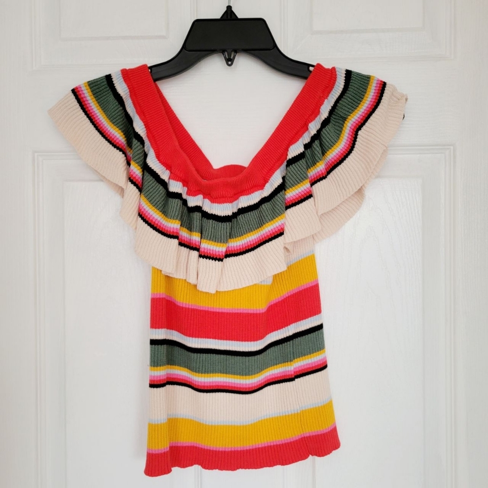 LAST CALL (donating 7/1)! NWOT Billabong "Take a Trip"  Knit Ruffle Sweater Tank